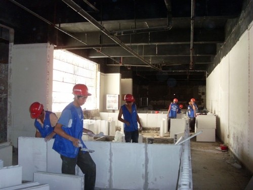 新天寨喜天大酒店施工现场